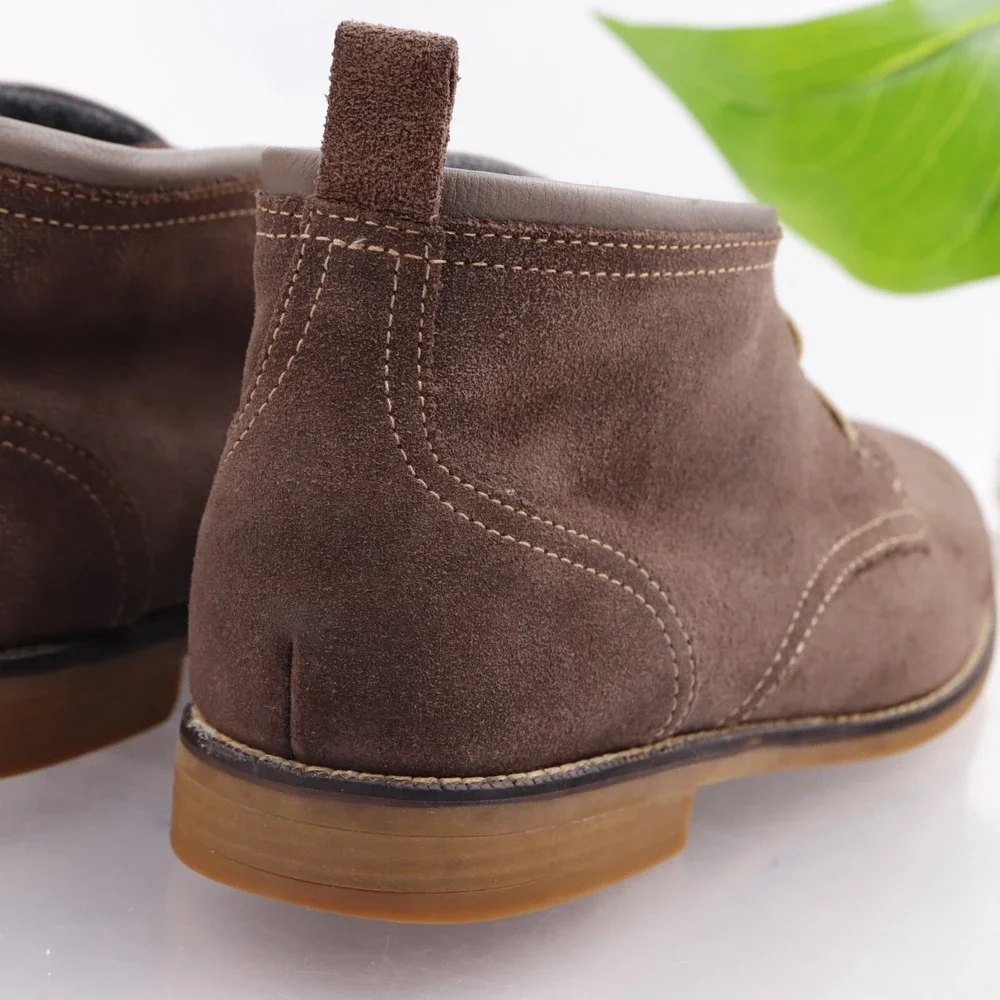 Cole Haan Mens Curtis Chukka Boots Size 12 Brown Suede Waterproof Lace Up Casual
